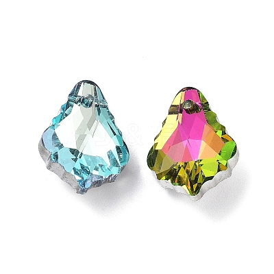 AB Color Plated Electroplate Glass Pendants EGLA-O003-06C-M-1