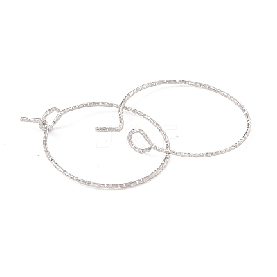316 Surgical Stainless Steel Hoop Earrings Findings STAS-D183-02P-01-1