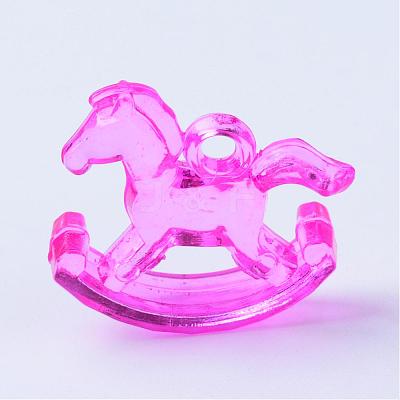 Transparent Acrylic Pendants TACR-S132-20-1
