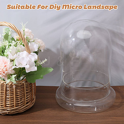 Glass Dome Cover DIY-WH0504-318-1