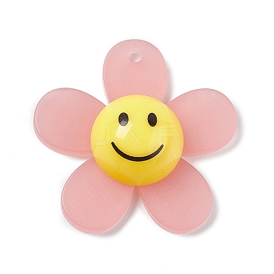 Frosted Translucent Acrylic Pendants OACR-P012-C03-1