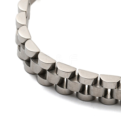Non-Tarnish 304 Stainless Steel Thick Link Chain Bracelet Hand Polished BJEW-G649-10B-P-1