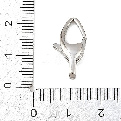 316 Stainless Steel Lobster Claw Clasps STAS-C154-02C-P-1