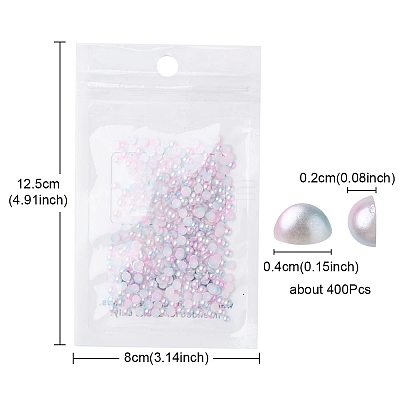 Imitation Pearl Acrylic Cabochons OACR-YW0001-37B-1