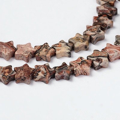 Natural Leopard Skin Beads Strands G-M201-27-6mm-1
