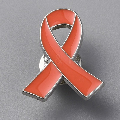 Ribbon Enamel Pins JEWB-WH0022-88C-1