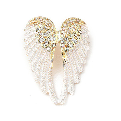 Alloy Rhinestone Brooches for Backpack Clothes JEWB-M068-02G-03-1