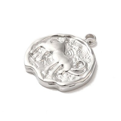304 Stainless Steel Pendants STAS-B074-08P-12-1
