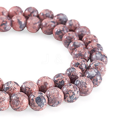 1 Strand Baking Paint Glass Beads Strands DGLA-TADJ0001-01E-1