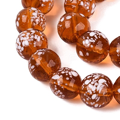 Handmade Lampwork Beads Strands LAMP-Q041-11H-1
