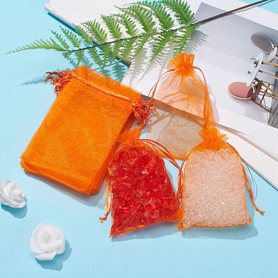 Organza Gift Bags with Drawstring OP-R016-10x15cm-14-1