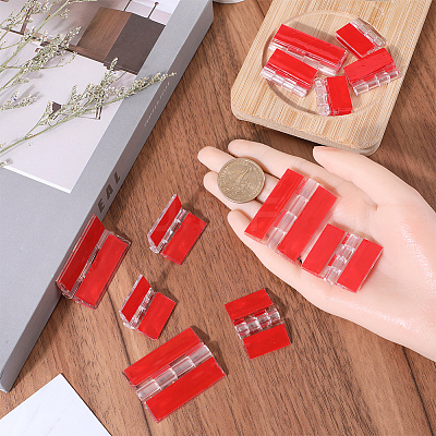 12Pcs 3 Styles Acrylic Self Adhesive Hinge FIND-GF0005-56-1