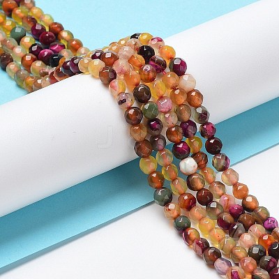 Natural Agate Beads Strands G-Q1000-01C-1