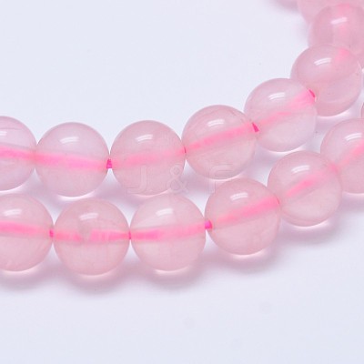 Natural Madagascar Rose Quartz Beads Strads G-D653-8mm-1