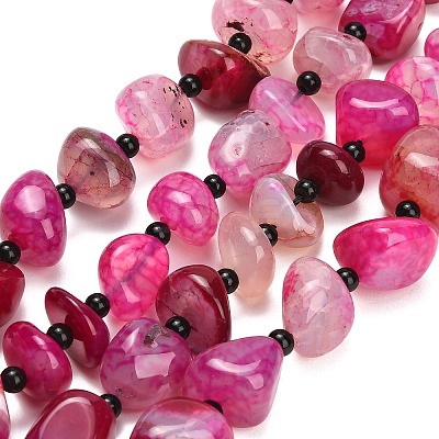 Natural Dragon Veins Agate Beads Strands GG-L001-I01-01B-1