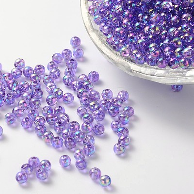 Eco-Friendly Transparent Acrylic Beads PL736-13-1