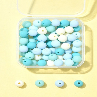 70Pcs Rubberized Style Acrylic Beads MACR-FS0001-71A-1