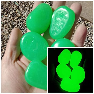 Resin Imitation Luminous Stone Display Decoration PW-WG93589-09-1
