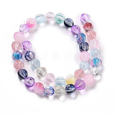 Transparent Glass Beads Strands GLAA-F114-02B-05-1