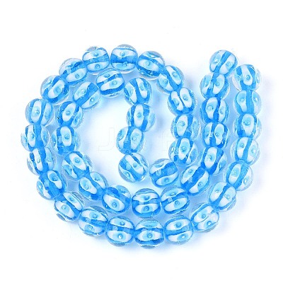 Handmade Lampwork Beads Strands LAMP-N028-20B-1