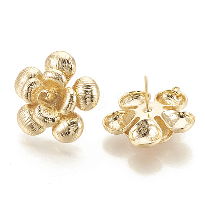 Brass Stud Earrings Findings LS-KK-S345-198-1