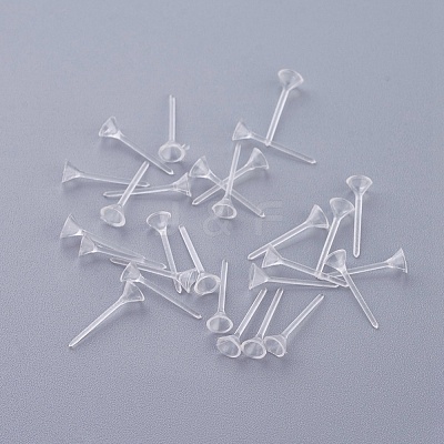 Plastic Stud Earring Findings KY-G006-02-4m-1