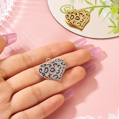 2Pcs 2 Colors Brass Micro Pave Cubic Zirconia Pendants KK-TA0002-20-1