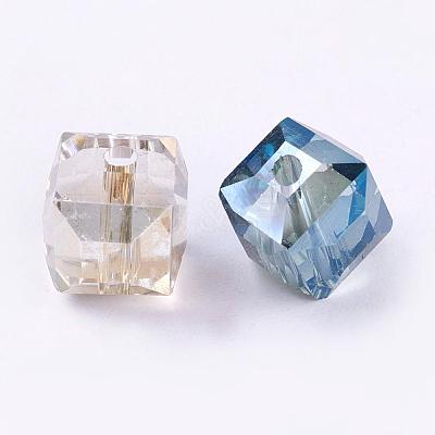 Electorplated Glass Beads EGLA-E006-M1-1