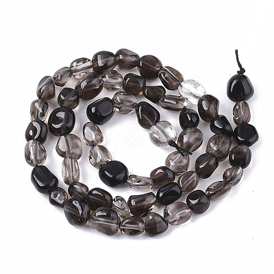 Natural Smoky Quartz Beads Strands X-G-S363-040-1