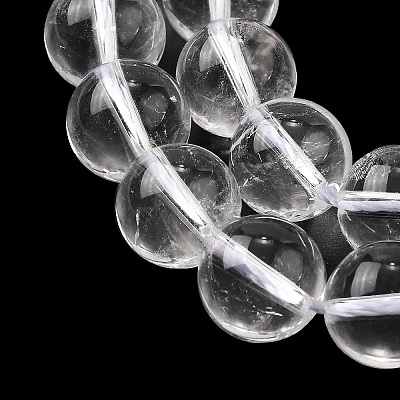 Round Natural Quartz Crystal Bead Strands G-H1648-10mm-01N-AAA-1