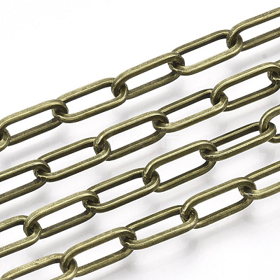 Unwelded Iron Paperclip Chains CH-S125-02F-AB-1