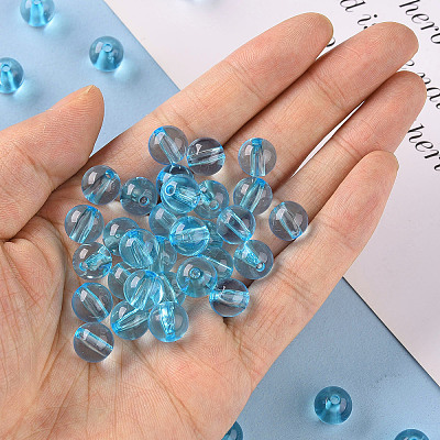 Transparent Acrylic Beads MACR-S370-A10mm-755-1