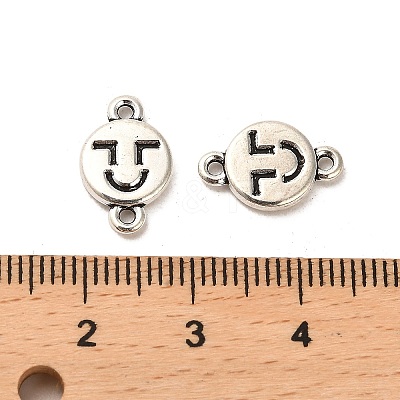 Tibetan Style Alloy Connector Charms FIND-C043-028AS-1