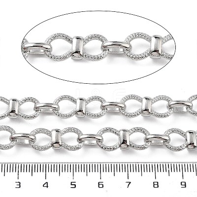 Rack Plating Brass Bowknot Link Chains CHC-G023-09P-1