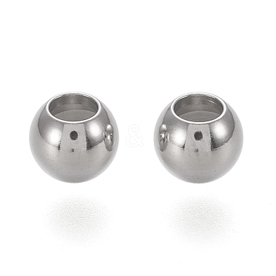 202 Stainless Steel Beads STAS-K204-02D-P-1