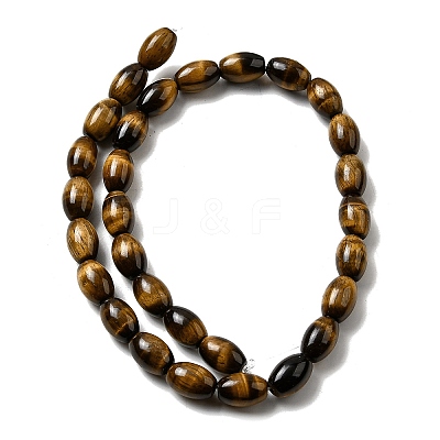 Natural Tiger Eye Beads Strands G-A275-A01-8x12mm-AB-1