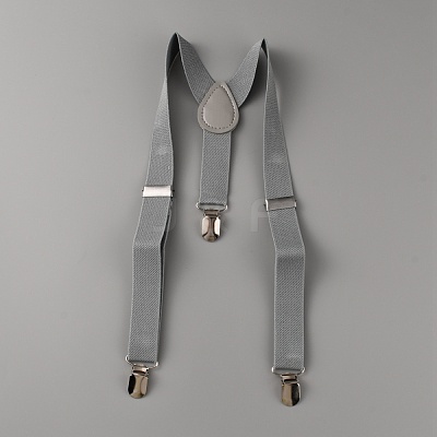 Adjustable Polyester Y-Shaped Heavy Duty Suspenders AJEW-WH0307-23F-1