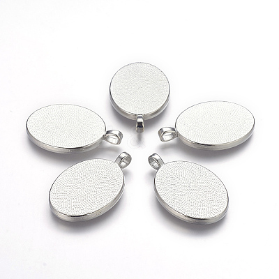 Alloy Pendant Cabochon Settings LS-PALLOY-A15657-N-1