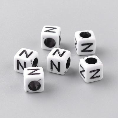 Opaque Acrylic Beads SACR-Q188-02N-1