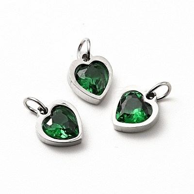 304 Stainless Steel Pendants STAS-D189-06P-10-1