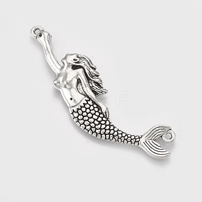 Tibetan Style Alloy Big Pendants TIBEP-T052-31AS-RS-1-1