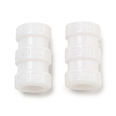Opaque Acrylic European Beads SACR-L007-008B-1