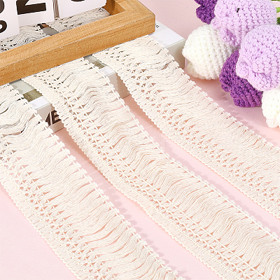 Cotton Lace Fringes Tassel Trimmings OCOR-GF0005-07B-01-1