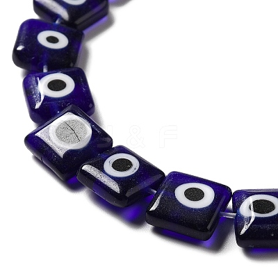 Handmade Evil Eye Lampwork Beads Strands LAMP-F026-02C-1