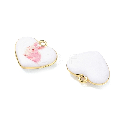 Printed Brass Pendants KK-CBA42CA-02G-1