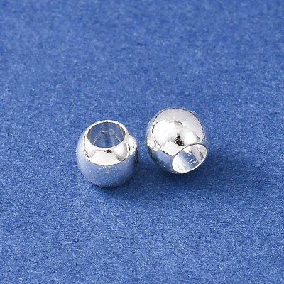 Brass European Beads KK-C157-51S-1