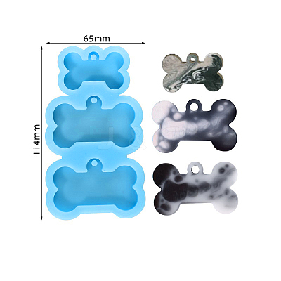 Bone Shape DIY Pendant Silicone Molds SIMO-PW0001-322D-1