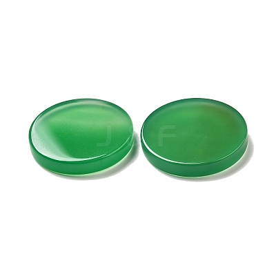 Natural Green Onyx Agate(Dyed and Heated) Cabochons G-Q018-08A-1