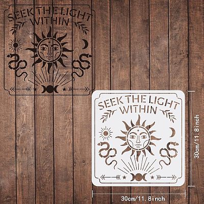 Plastic Reusable Drawing Painting Stencils Templates DIY-WH0172-438-1