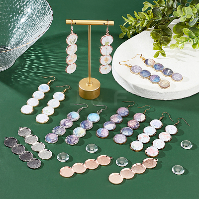 DIY Blank Dome Earring Making Kit DIY-PH0017-28-1